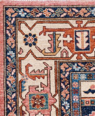 Adorn Hand Woven Rugs Serapi M0103 168 Rug Collection In Pink