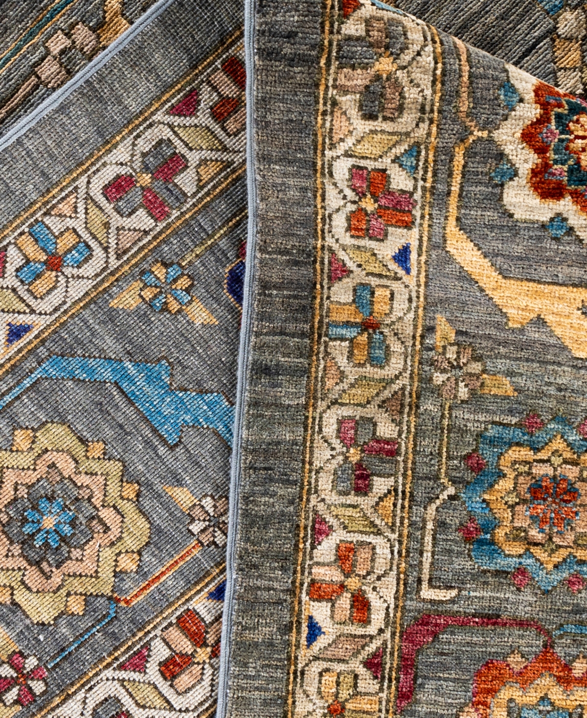 Adorn Hand Woven Rugs Serapi M0103-171 9'1"x12'2" Area Rug In Gray