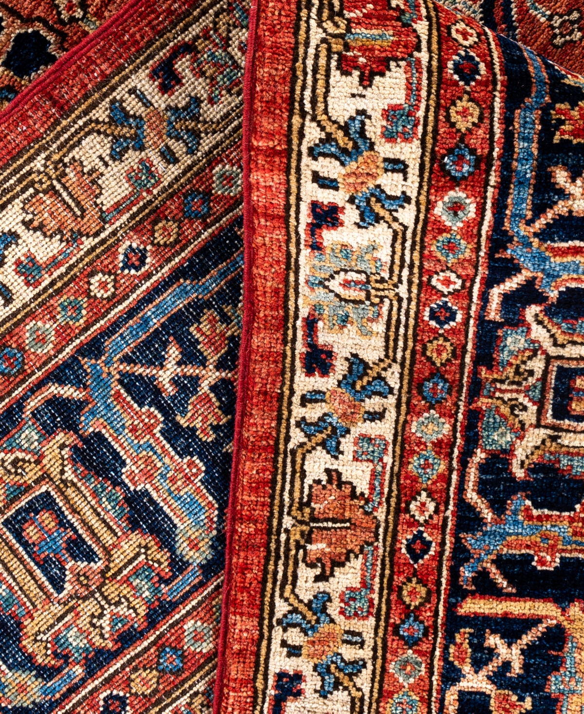 Adorn Hand Woven Rugs Serapi M0103-176 9'3"x12' Area Rug In Red