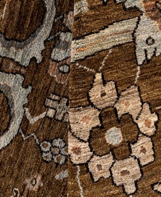 Adorn Hand Woven Rugs Serapi M0103 196 Rug Collection In Brown