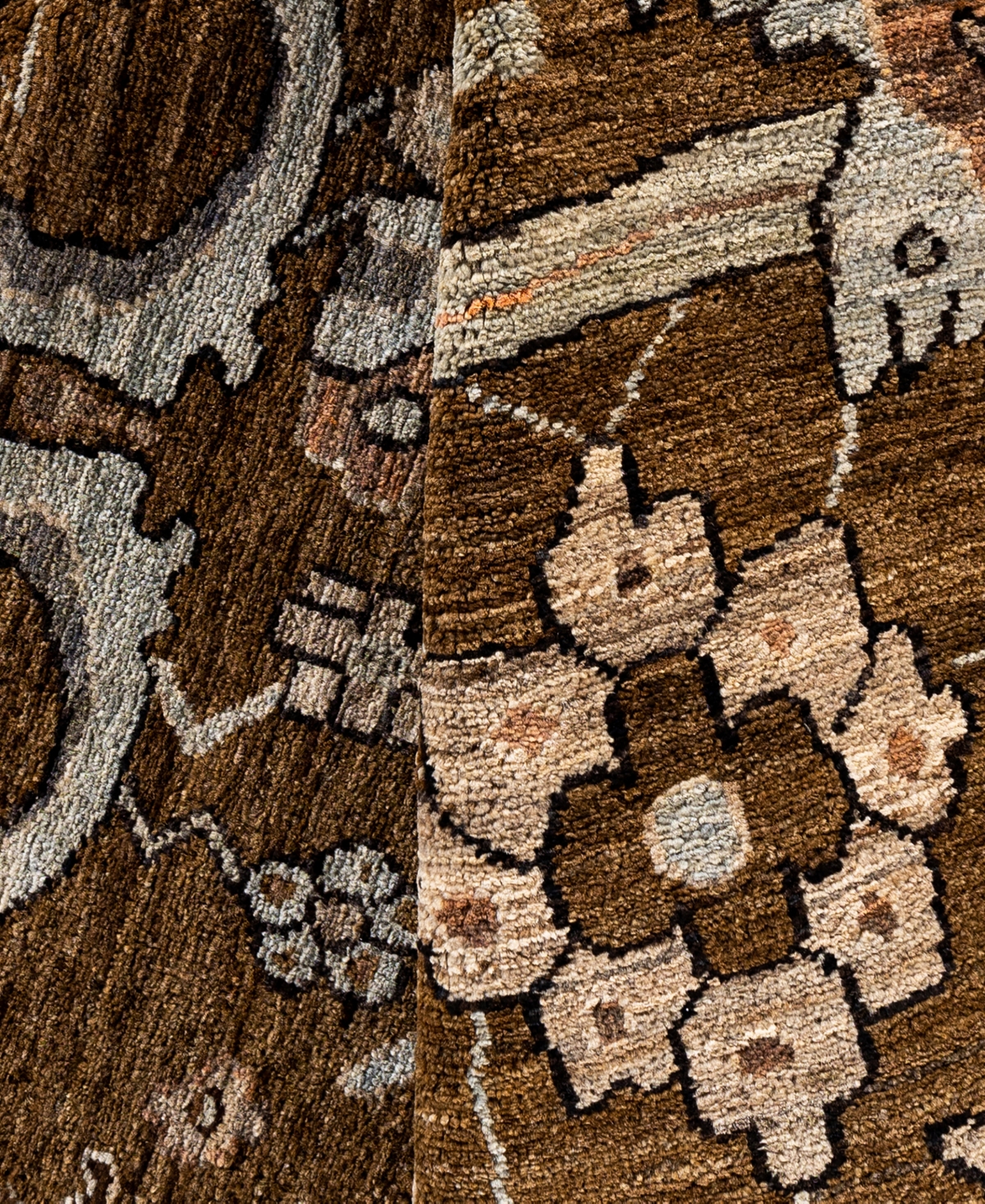 Adorn Hand Woven Rugs Serapi M0103-196 8'2"x9'9" Area Rug In Brown