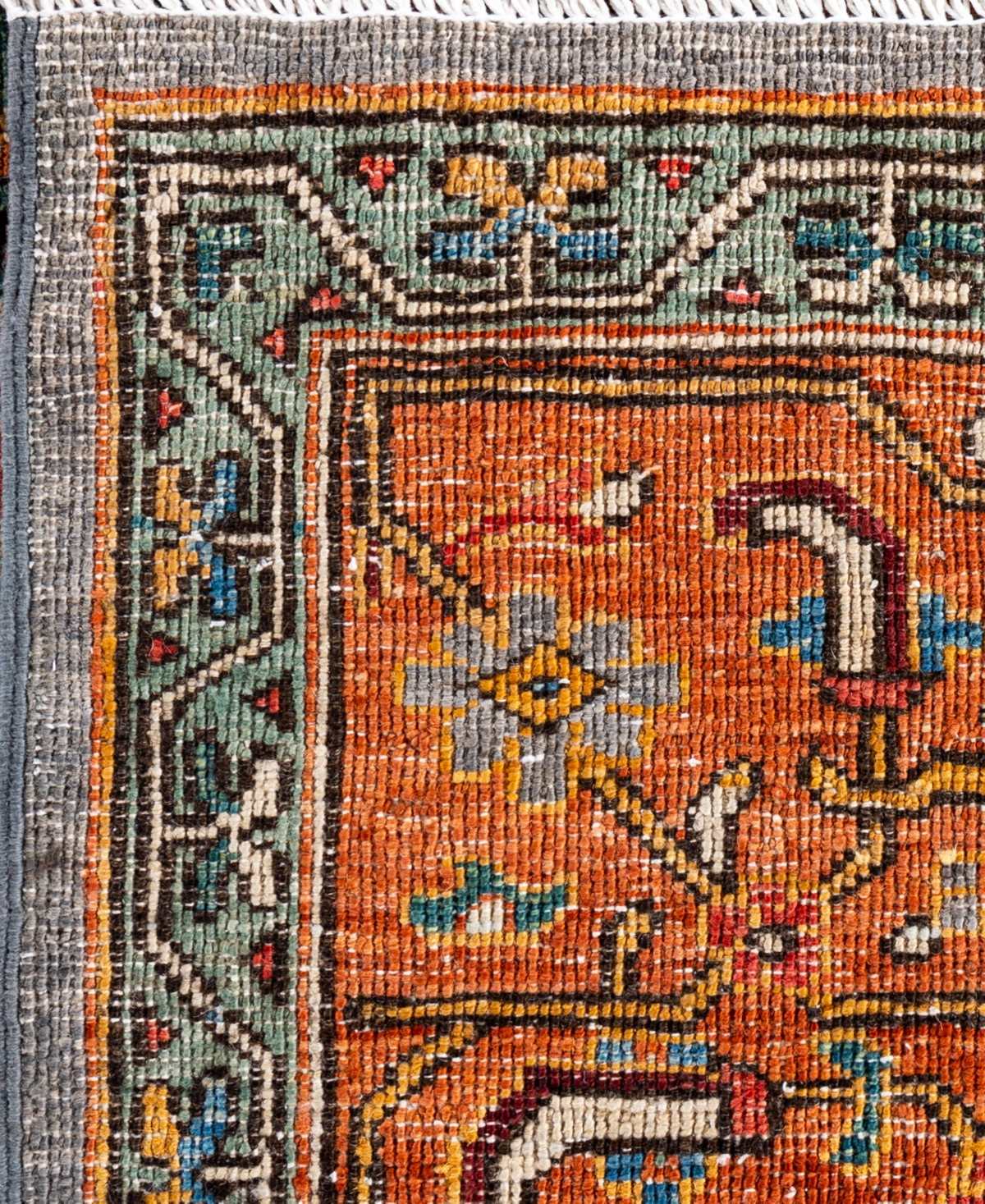 Adorn Hand Woven Rugs Serapi M0103-198 8'2"x10'3" Area Rug In Gray