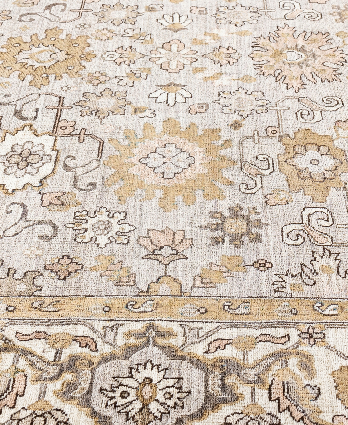Adorn Hand Woven Rugs Serapi M0103-252 7'10"x9'9" Area Rug In Gray