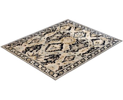 Adorn Hand Woven Rugs Serapi M0103 258 Rug Collection In Black