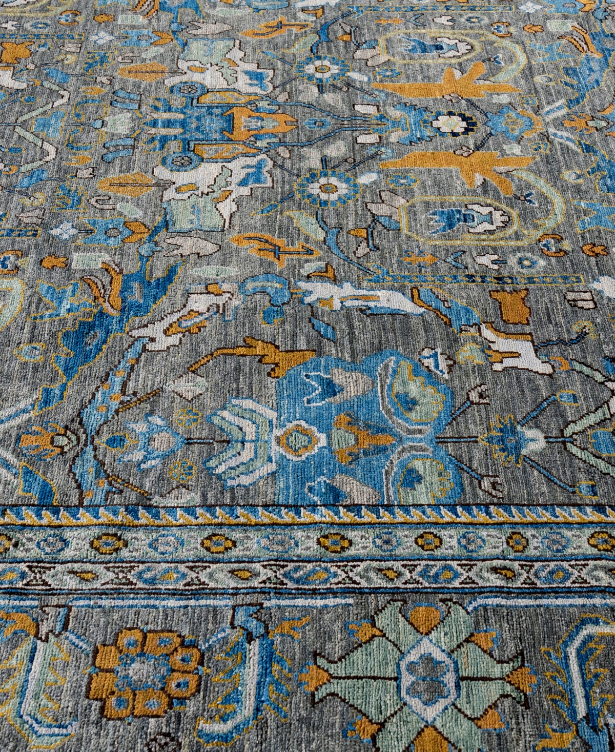 Adorn Hand Woven Rugs Serapi M0103-262 7'11"x9'9" Area Rug In Green