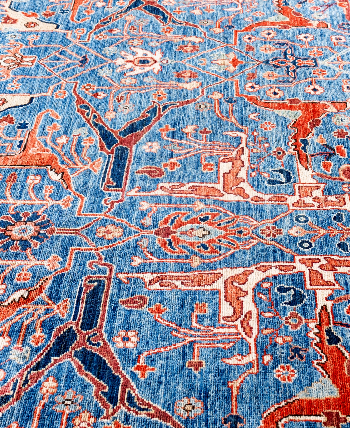 Adorn Hand Woven Rugs Serapi M0103-282 8'x9'10" Area Rug In Blue