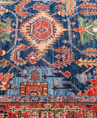 Adorn Hand Woven Rugs Serapi M0103 292 Rug Collection In Blue