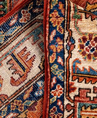 Adorn Hand Woven Rugs Serapi M0103 300 Rug Collection In Red