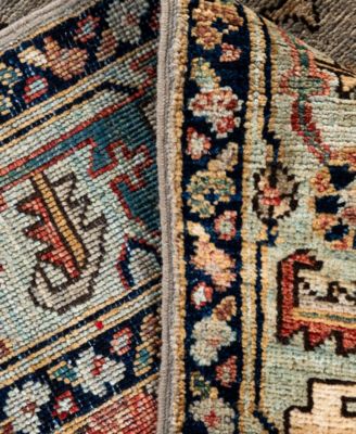 Adorn Hand Woven Rugs Serapi M0103 315 Rug Collection In Gray
