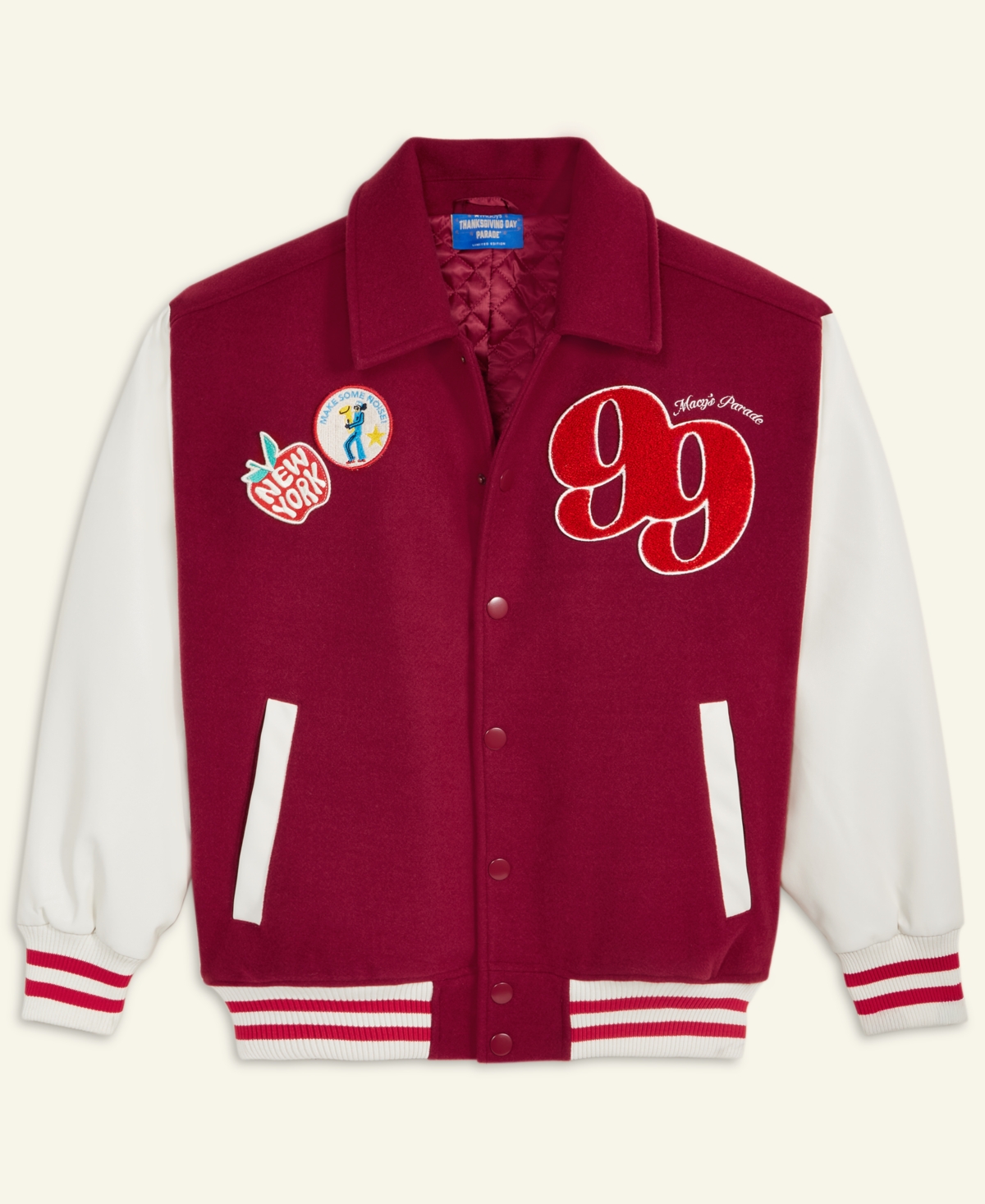 Macy's Thanksgiving Day Parade Unisex Classic Varsity Jacket,  Exclusive In Red