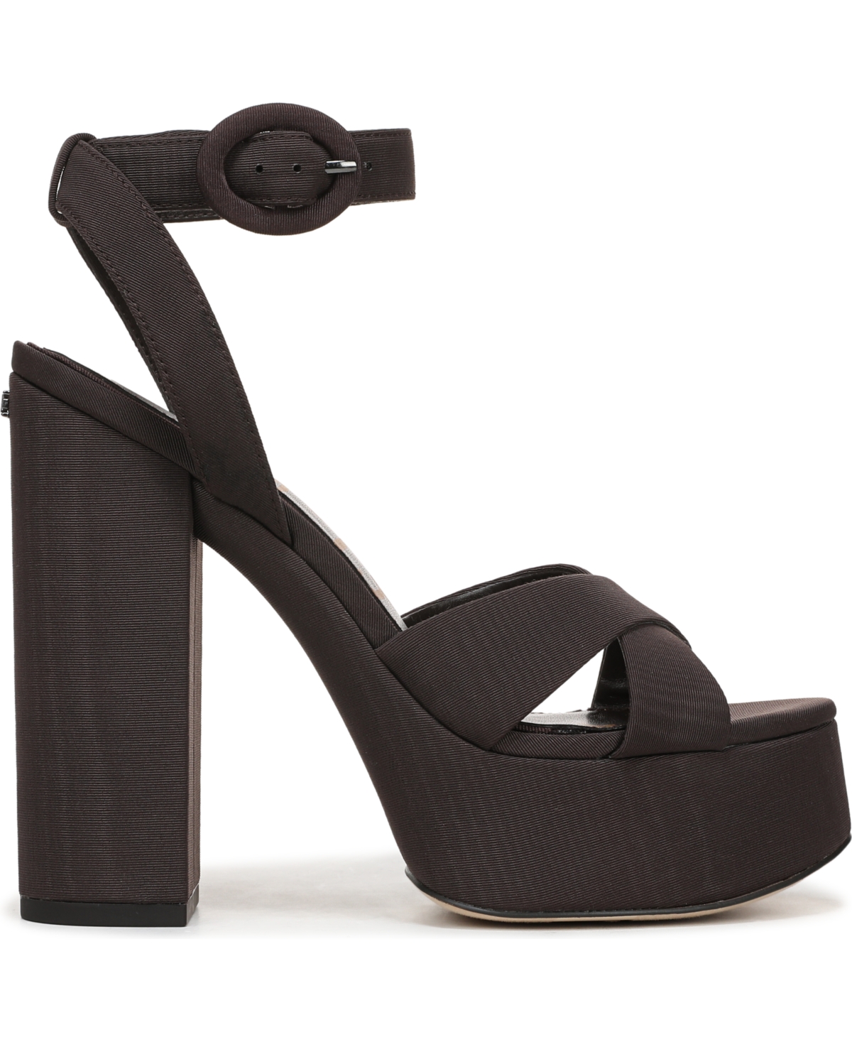 Sam Edelman Savannah Ankle Strap Platform Sandal In Brown