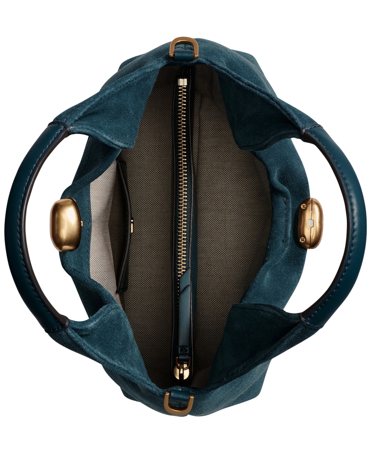 Donna Karan Organza Suede Crossbody Bag In Green