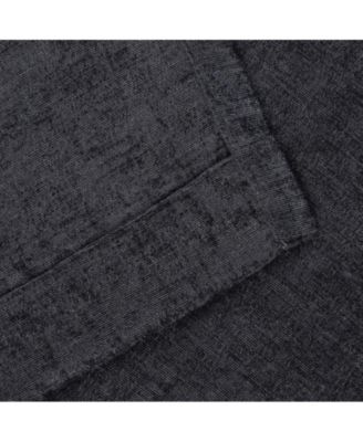 Noor Chenille Semi-Blackout Machine Washable Curtains, Set of 2 Panels, 52"x63"
