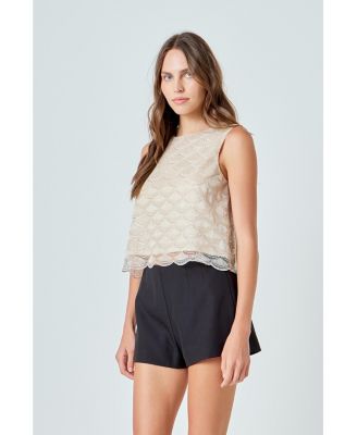 Women's Sequins Embellished Top