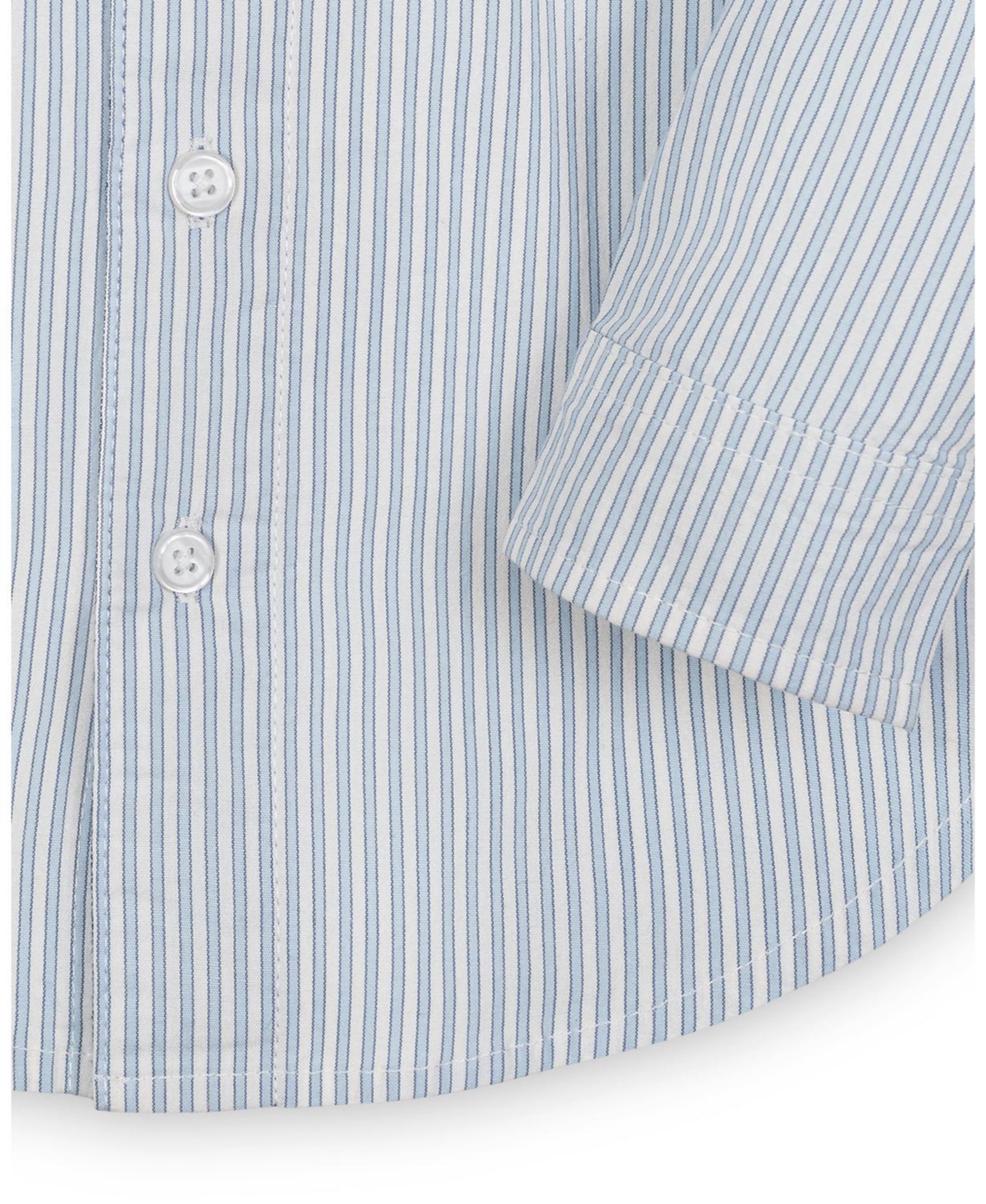 Hope & Henry Little and Big Boys' Organic Stretch Poplin Long Sleeve Button Down Shirt