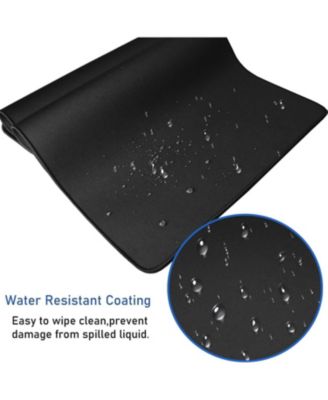 Large Extended Gaming Mouse Pad with Stitched Edges, (31.5X15.7In) Durable Non-Slip Natural Rubber Base, Waterproof Mat for Gamer/Desktop/Office