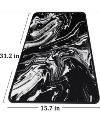 Large Extended Gaming Mouse Pad with Stitched Edges, (31.5X15.7In) Durable Non-Slip Natural Rubber Base, Waterproof Mat for Gamer/Desktop/Office