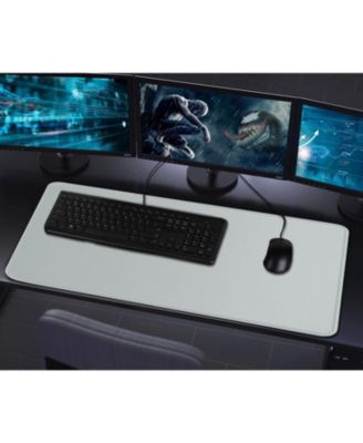 Large Extended Gaming Mouse Pad with Stitched Edges, (31.5X15.7In) Durable Non-Slip Natural Rubber Base, Waterproof Mat for Gamer/Desktop/Office