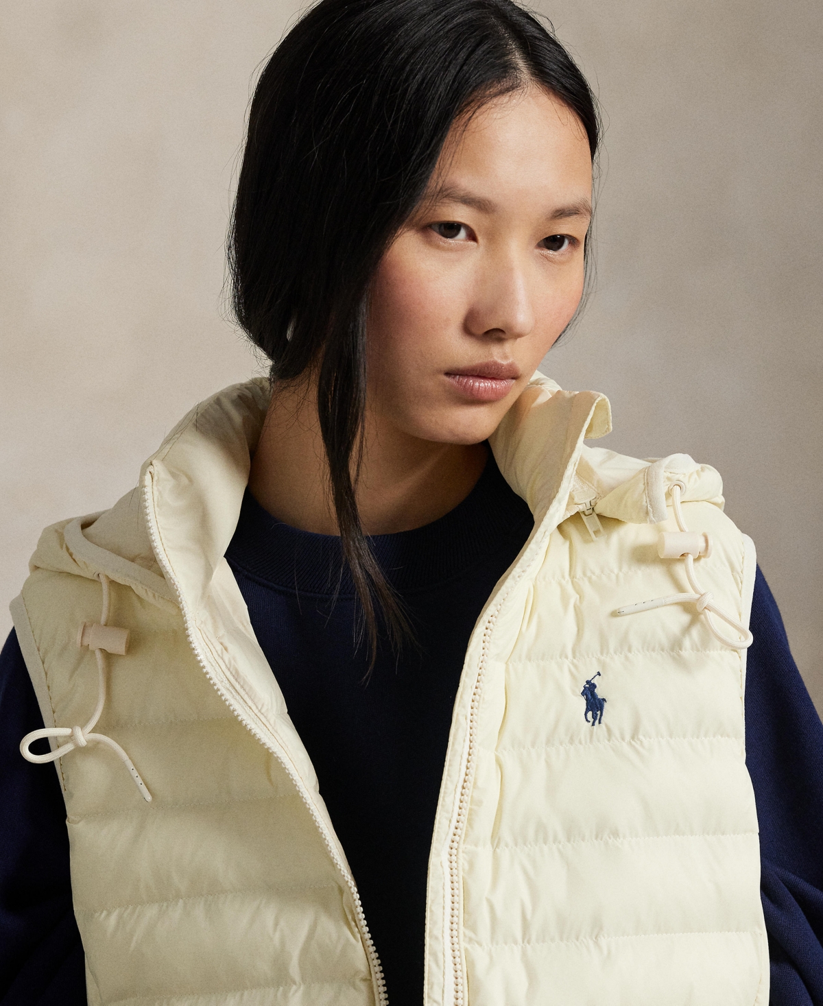 Polo Ralph Lauren Women's Sleeveless Quilted Vest In Neutral