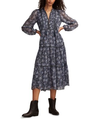 lucky brand maxi dress Women's Paisley Tiered Dress, Aragon Multi, S : Clothing, Shoes & Jewelry this maxi dress from Lucky Brand adds a pop of pretty color to your look. MAXI DRESS WITH TIE WAIST
