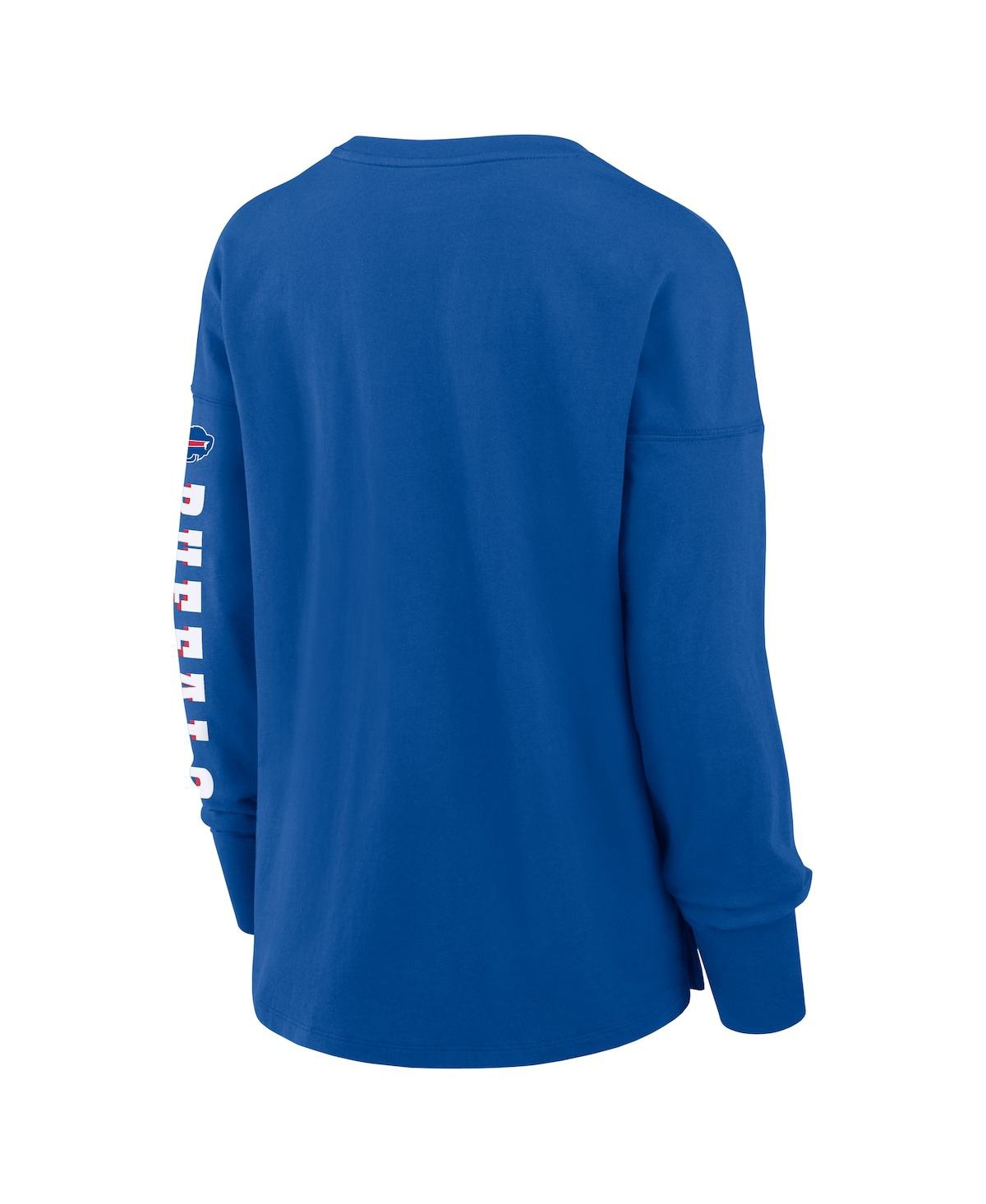 Fanatics Women's Royal Buffalo Bills Hometown Legacy Long Sleeve T-shirt In Burgundy