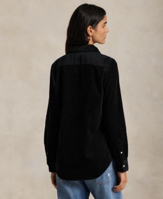 Women's Stretch Slim Fit Corduroy Shirt