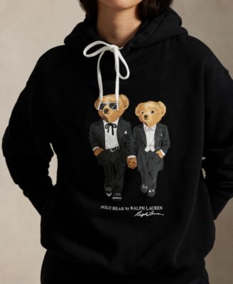Women's Tuxedo Bear Long Sleeve Hoodie