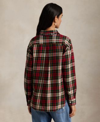 Women's Plaid Long Sleeve Shirt