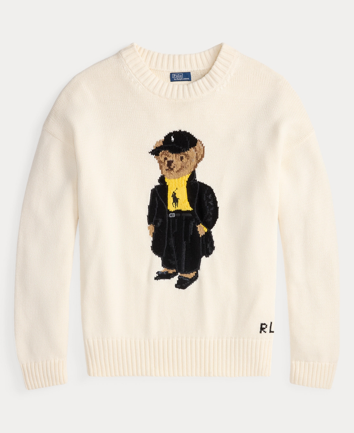 Polo Ralph Lauren Women's Polo Bear Crewneck Sweater In White