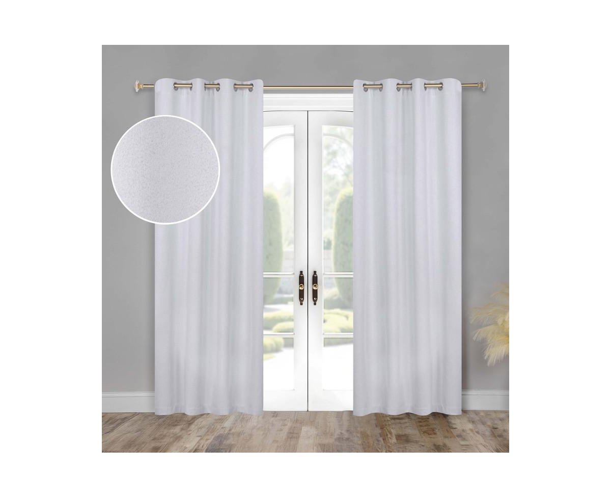Superior Neal 100% Blackout Solid Machine Washable Curtains, Set of 2 Panels
