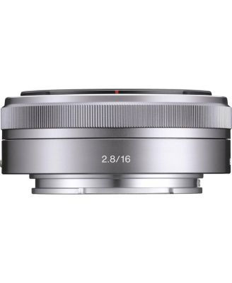 E 16mm f/2.8 Lens, Bundle with ProOptic 49mm Filter Kit, Cleaning Kit, Lens Cap Tether, Mac Software Kit