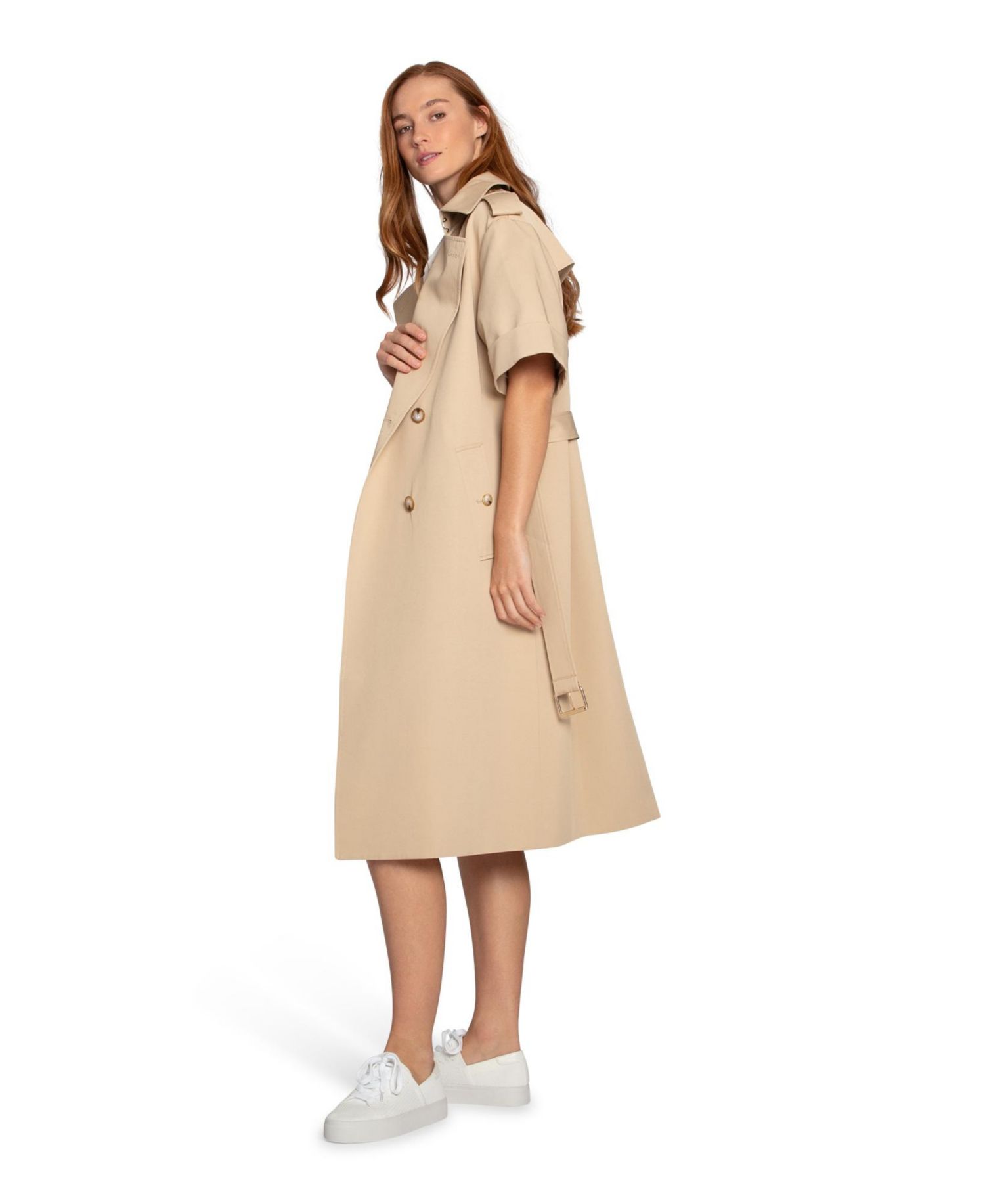 Women's Belle and Bloom Dust and Daring Short Sleeve Trench Style Dress