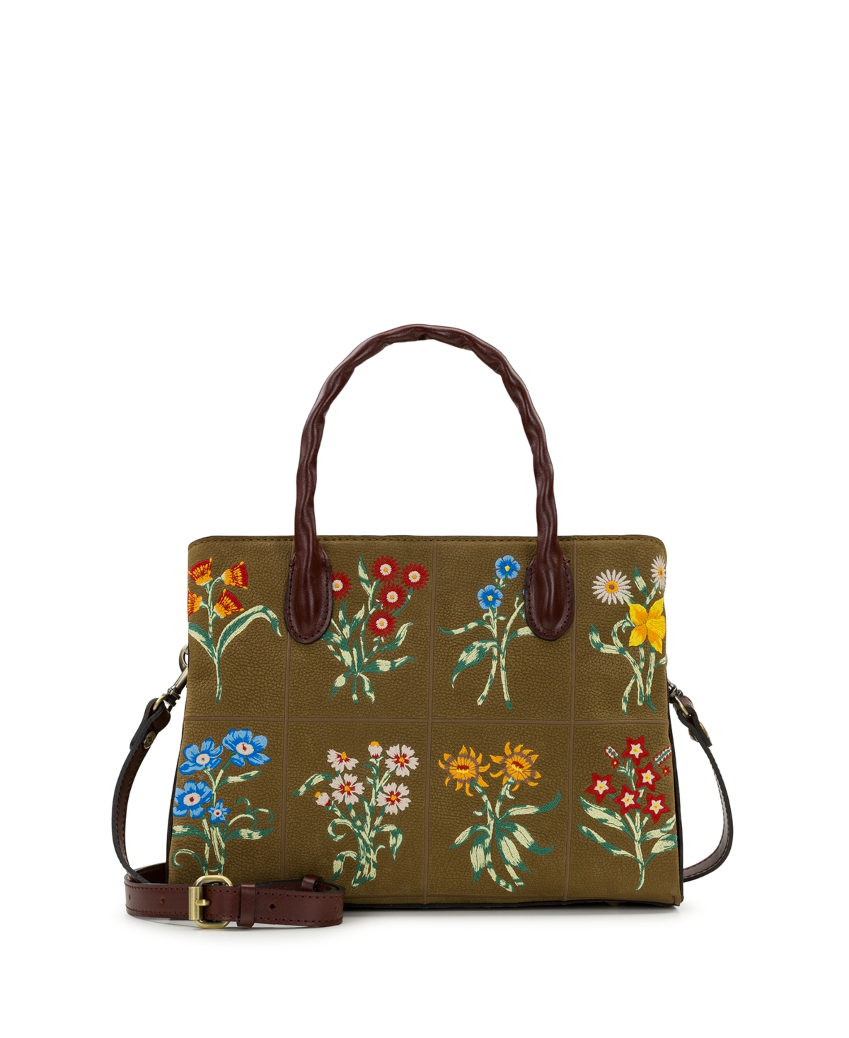 Patricia Nash Women's Genovese Zipper Satchel Bag In Brown