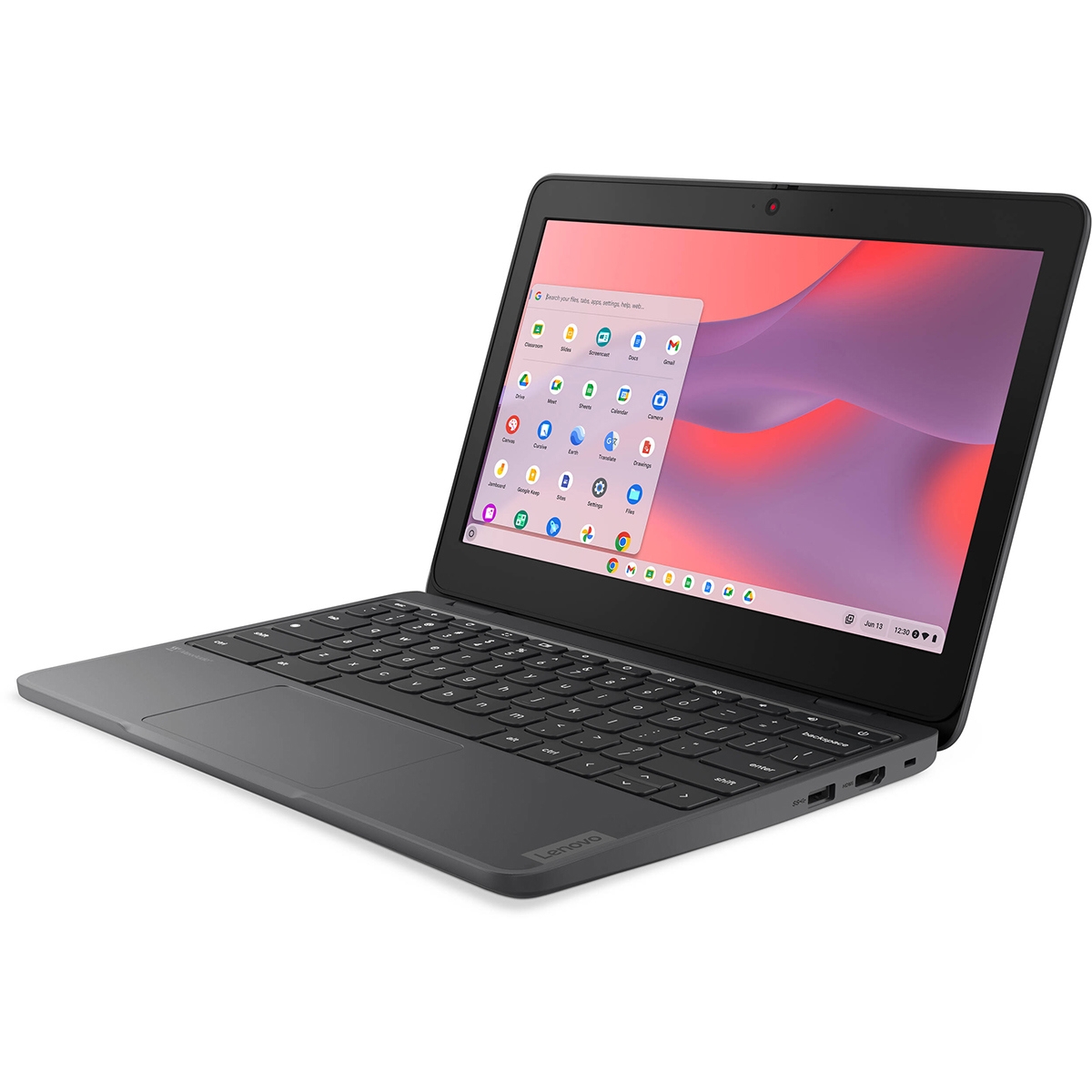 Lenovo 100e Chromebook Gen 4 11.6" Hd Touchscreen Laptop, Intel N100 0.8GHz, 4GB Ram, 32GB eMMC, ChromeOS, Graphite Gray