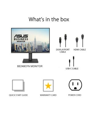 BE248CFN 24.1" 16:10 WUXGA 100Hz USB-C Docking IPS LED Monitor, Black