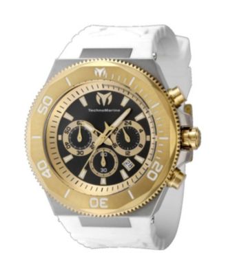 Men's TM-224019 Manta Quartz Chronograph Gold, Black Dial Watch