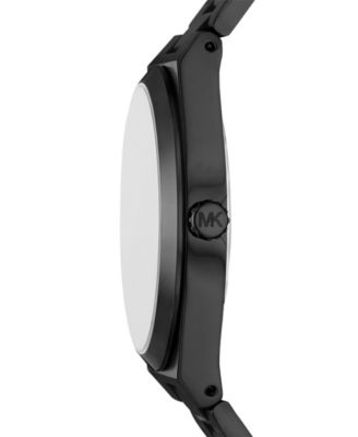 Men's&nbsp;Lennox Three-Hand Black IP Stainless Steel Watch, 43mm