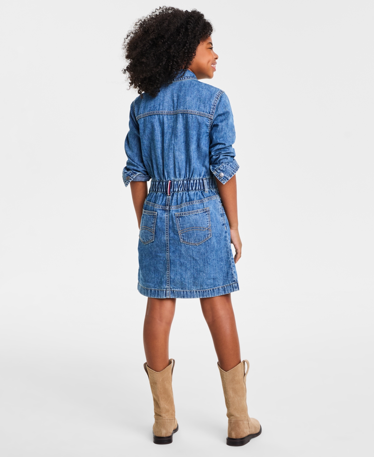 Tommy Hilfiger Girls 4-16 Cotton Denim Shirtdress