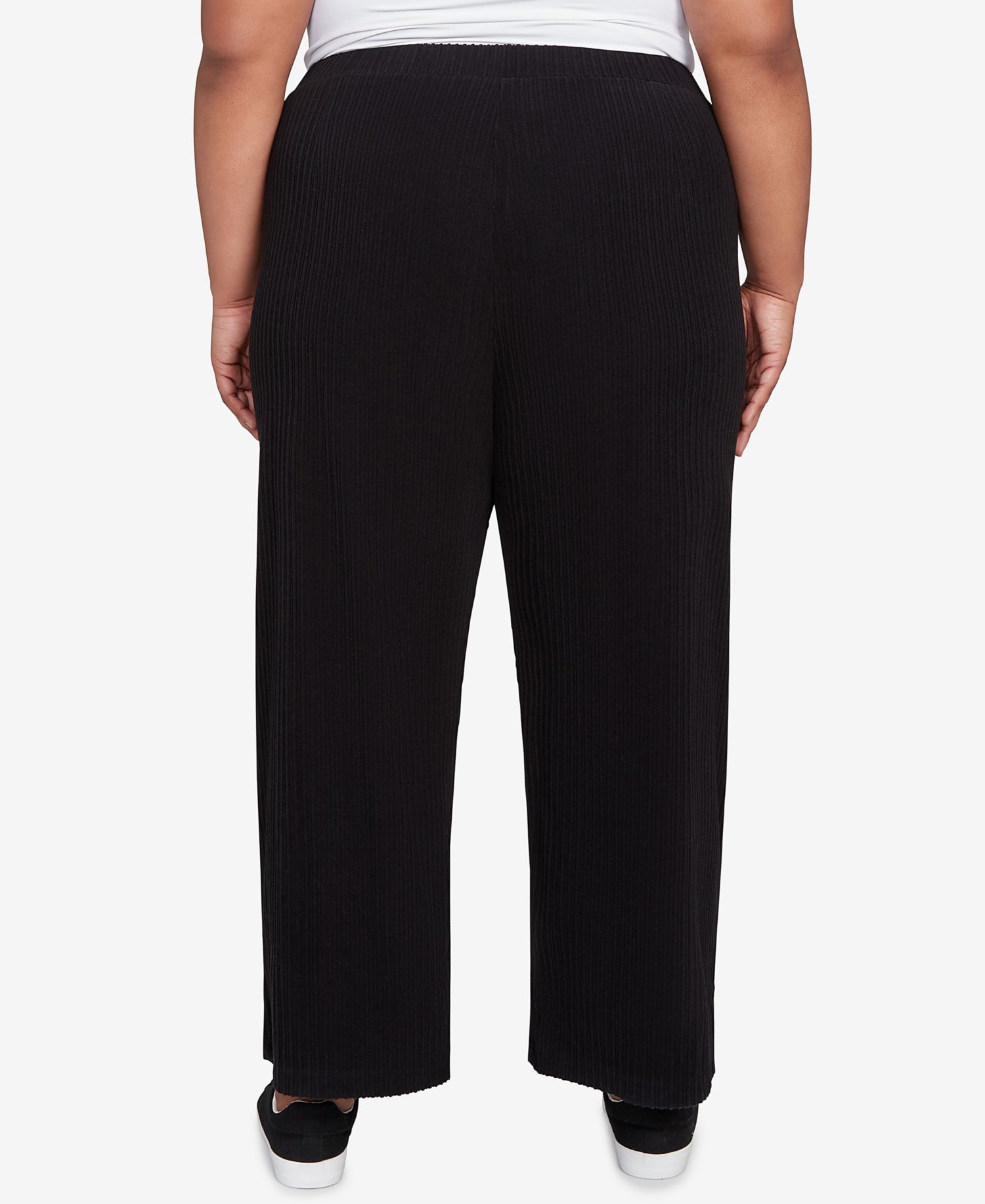 Plus Size Lake Champlain Ribbed Knit Ankle Pants
