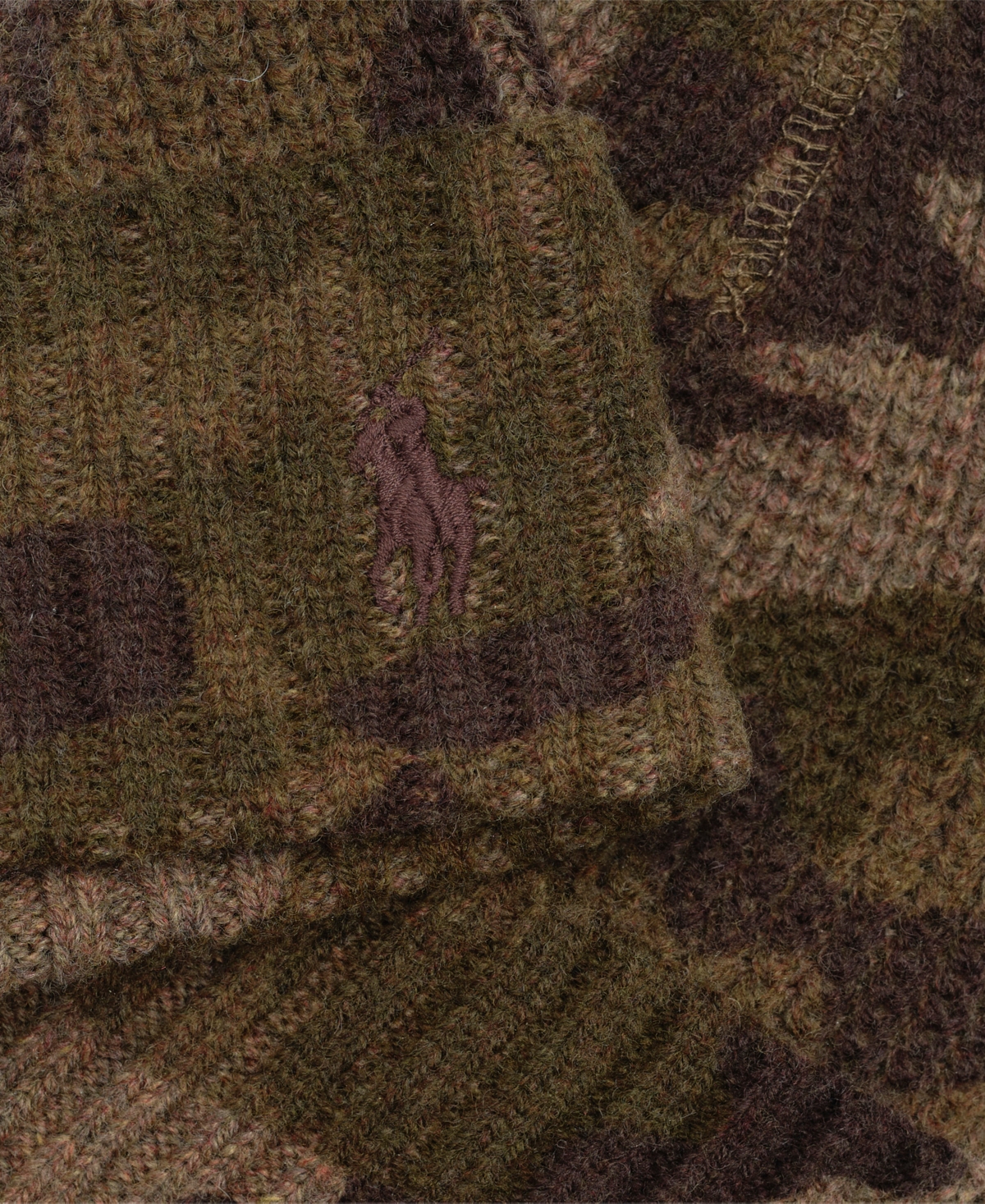 Polo Ralph Lauren Men's Printed Camo Beanie In Green