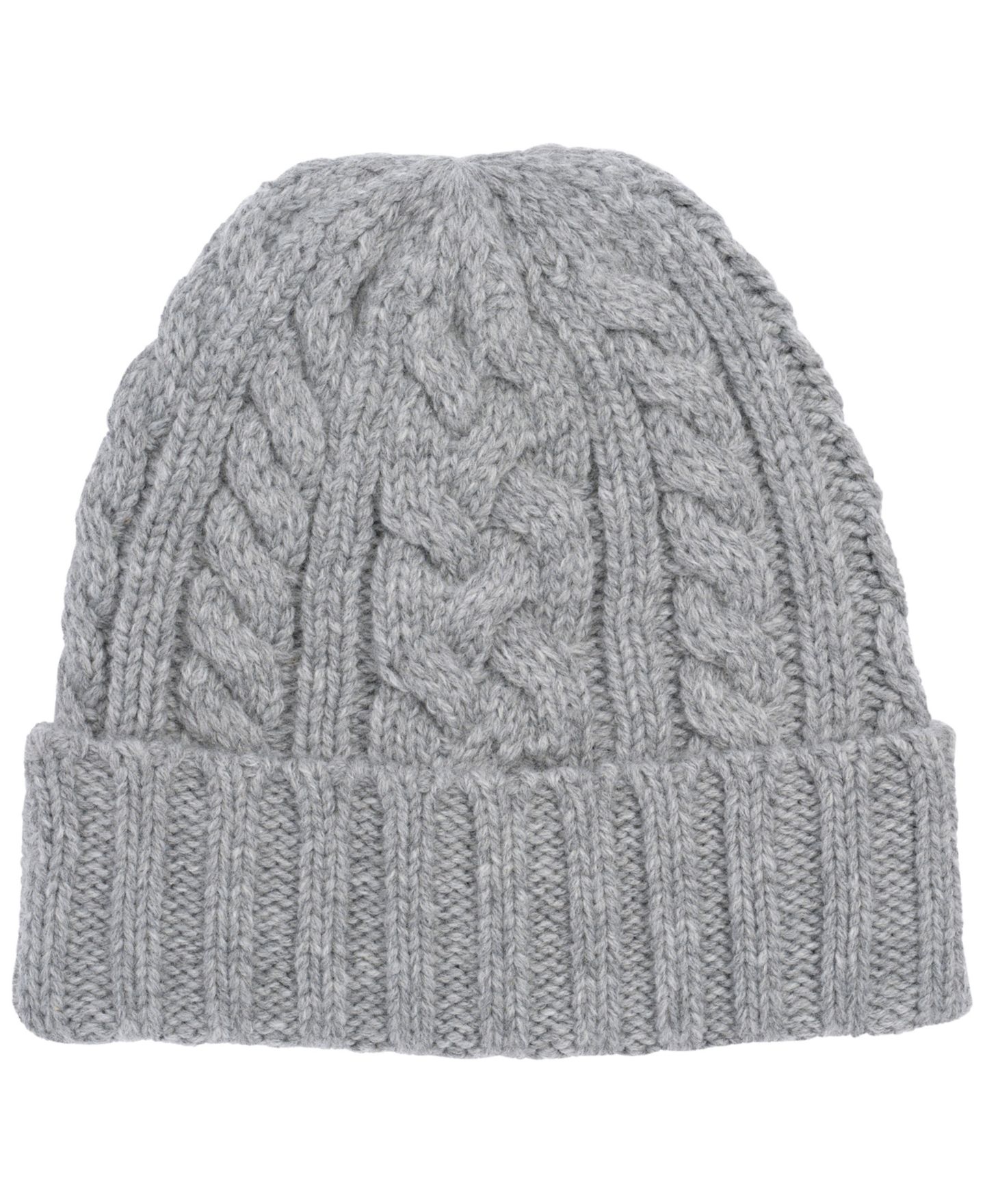 Мужская шапка Polo Ralph Lauren Cable Beanie, цвет: Меланжевый — фото 2