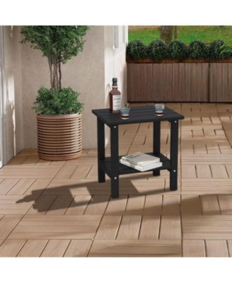 Double-layer coffee table made of HDPE