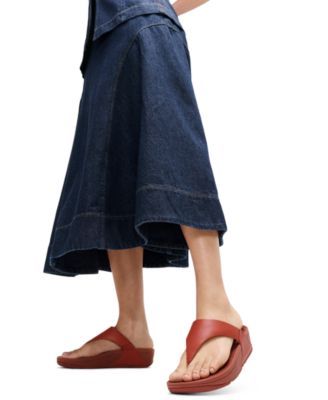 Women's Lulu Leather Toe-Thongs Sandals