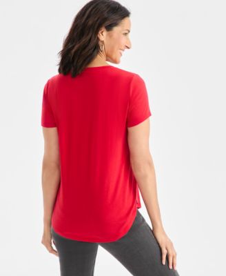 Women's Holiday Graphic T-Shirt, Macy's Exclusive