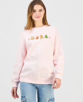 Rebellious One - Juniors' Gingerbread Cookies Fleece Sweatshirt