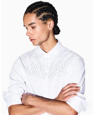 Men's Night Lab Embellished Woven Shirt