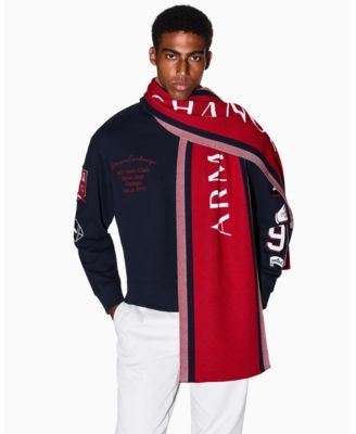 A|X Armani Exchange - Men's Wool Wording Scarf