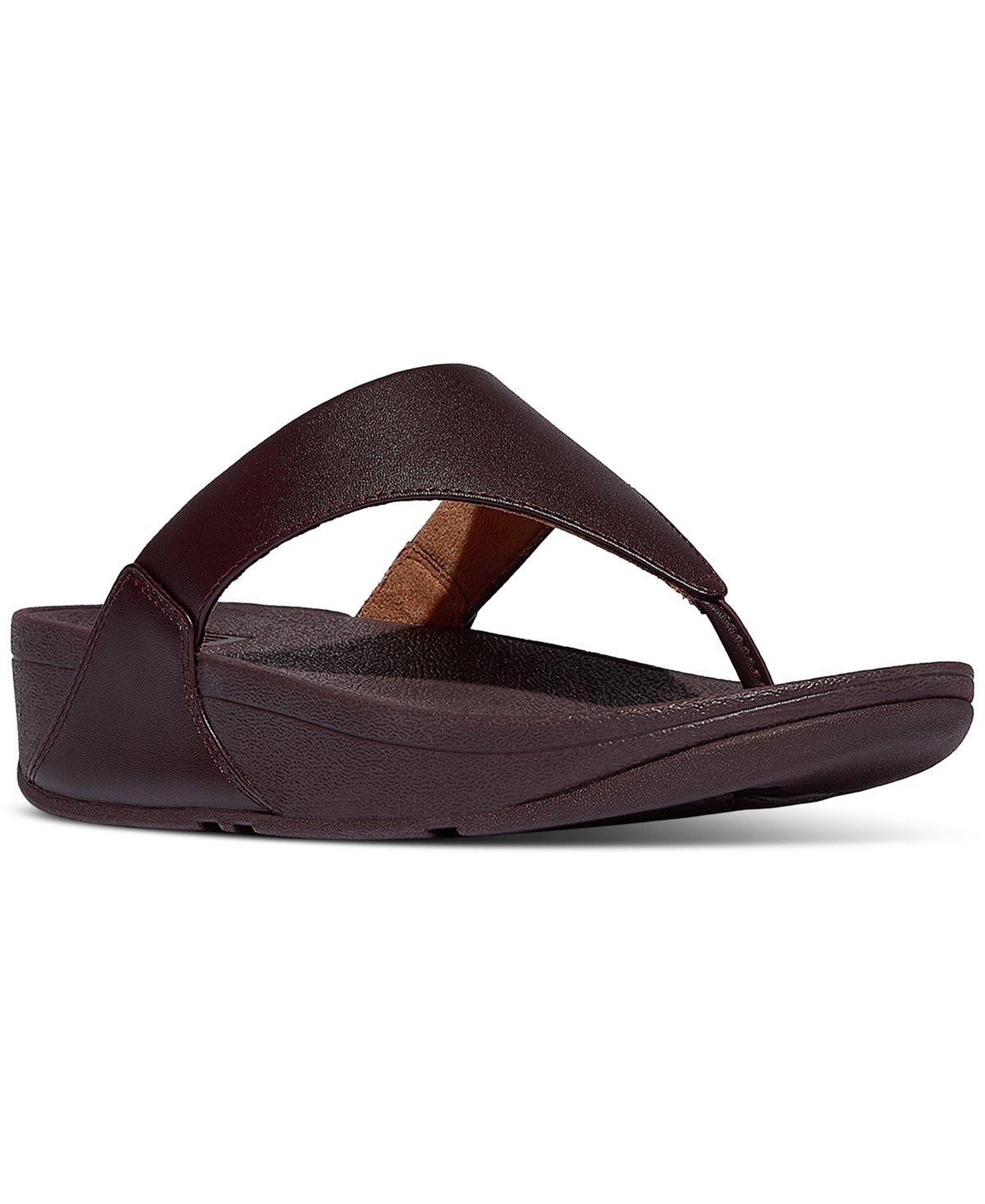 Fitflop Women's Lulu Leather Toe-thongs Sandals In Purple