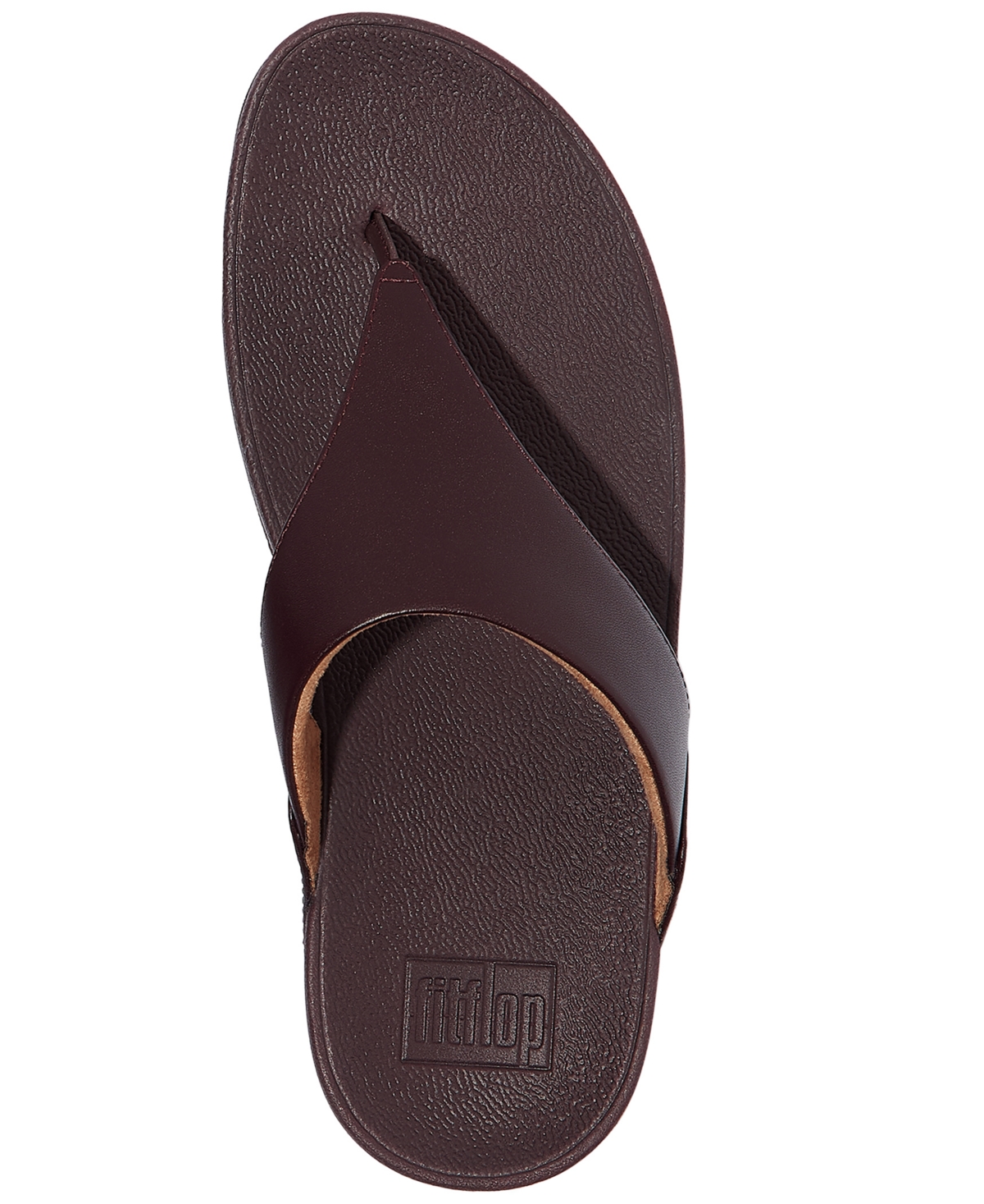 Fitflop Women's Lulu Leather Toe-thongs Sandals In Purple