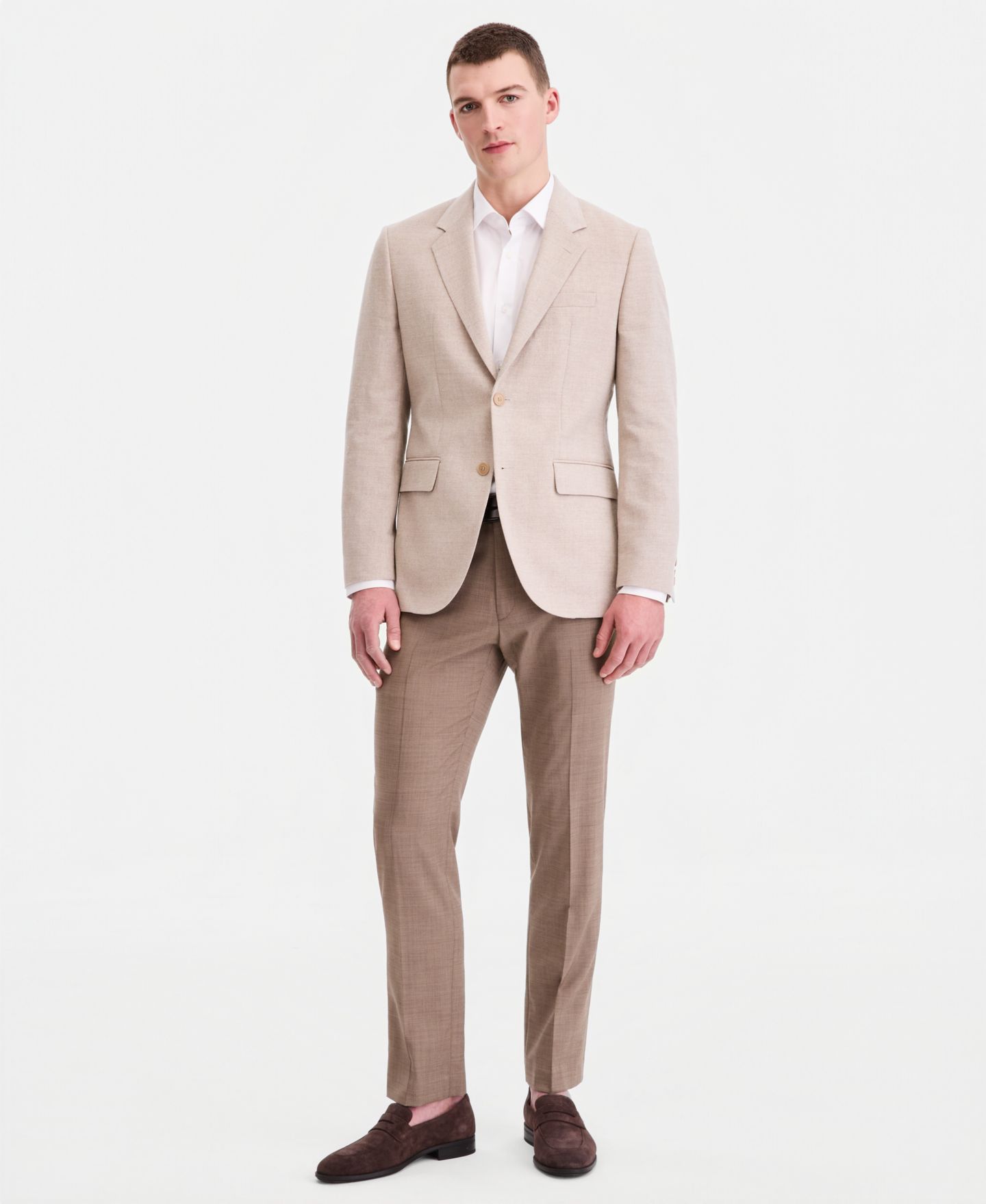 Мужской пиджак Hugo Boss Modern-Fit Blazer, цвет: Бежевый — фото 4